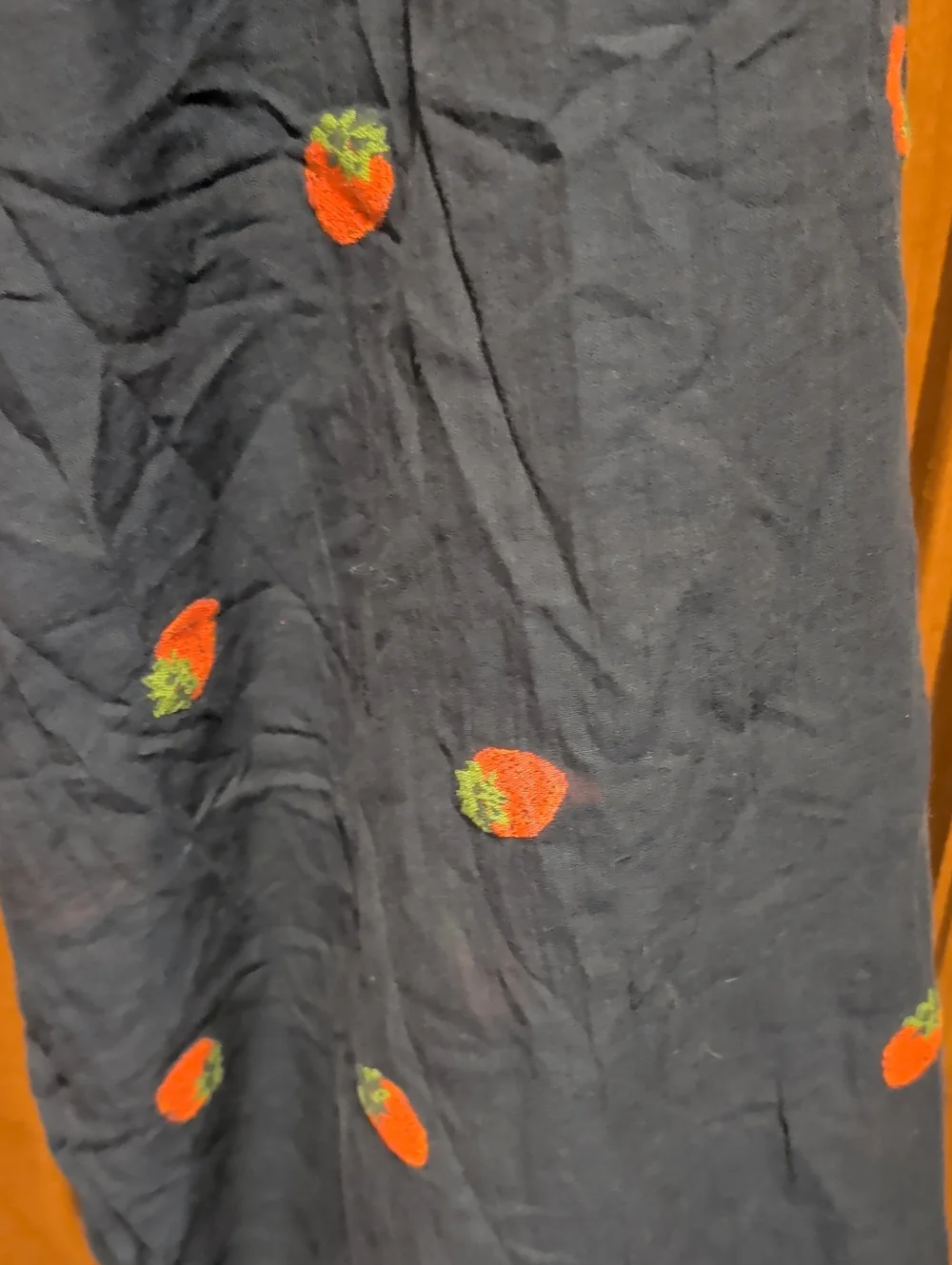J. Crew Pink Lemon & Navy Strawberry Print Lightweight Scarves Organic Cotton